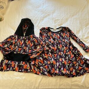 Halloween dress, cute, dress and hoodie, girls, size Large